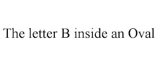 THE LETTER B INSIDE AN OVAL