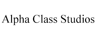 ALPHA CLASS STUDIOS