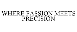 WHERE PASSION MEETS PRECISION