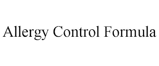 ALLERGY CONTROL FORMULA