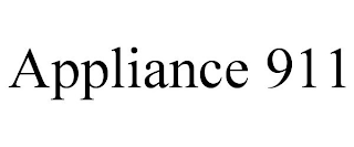 APPLIANCE 911