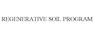 REGENERATIVE SOIL PROGRAM