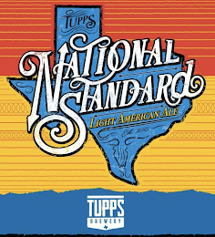 TUPPS NATIONAL STANDARD LIGHT AMERICAN ALE EST. 2015 12 FL. OZ 5.2% ALC/VOL TUPPS BREWERY