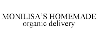 MONILISA'S HOMEMADE ORGANIC DELIVERY