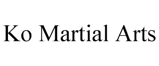 KO MARTIAL ARTS