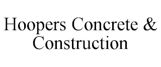 HOOPERS CONCRETE & CONSTRUCTION