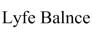 LYFE BALNCE