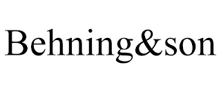 BEHNING&SON