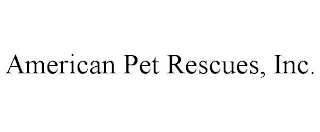 AMERICAN PET RESCUES, INC.