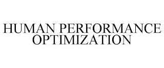 HUMAN PERFORMANCE OPTIMIZATION