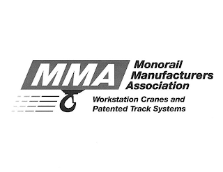 MMA MONORAIL MANUFACTURERS ASSOCIATION WORKSTATION CRANES AND PATENTED TRACK SYSTEMS