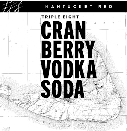 NANTUCKET RED TRIPLE EIGHT CRANBERRY VODKA SODA