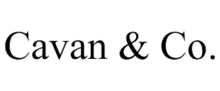 CAVAN & CO.