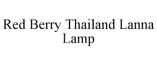 RED BERRY THAILAND LANNA LAMP