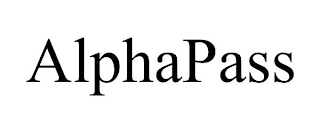 ALPHAPASS