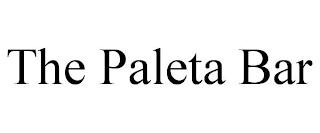 THE PALETA BAR