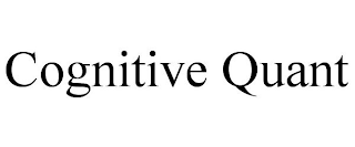 COGNITIVE QUANT