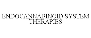 ENDOCANNABINOID SYSTEM THERAPIES