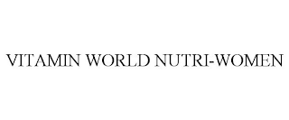 VITAMIN WORLD NUTRI-WOMEN