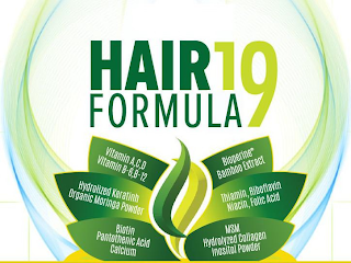 HAIR FORMULA 19 VITAMIN A,C,D VITAMIN B-6, B-12 HYDROLIZED KERATINH ORGANIC MORINGA POWDER BIOTIN PANTOTHENIC ACID CALCIUM BIOPERINE BAMBOO EXTRACT THIAMIN RIBOFLAVIN NIACIN FOLIC ACID MSM HYDROLYZED COLLAGEN INOSITOL POWDER