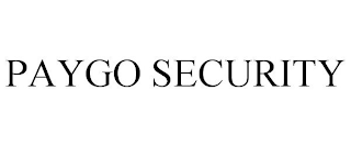 PAYGO SECURITY