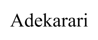 ADEKARARI