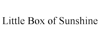 LITTLE BOX OF SUNSHINE