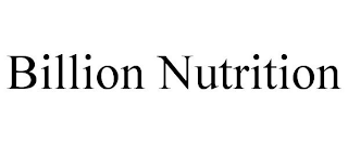 BILLION NUTRITION