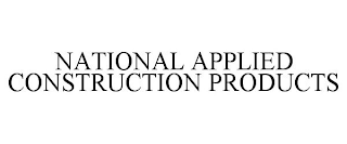 NATIONAL APPLIED CONSTRUCTION PRODUCTS