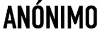 ANÓNIMO