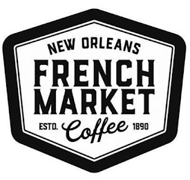 NEW ORLEANS FRENCH MARKET ESTD. COFFEE 1890