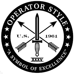 OPERATOR STYLE U.S.1961  "A SYMBOL OF EXCELLENCE" XXXV