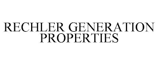 RECHLER GENERATION PROPERTIES