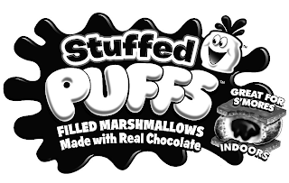 STUFFED PUFFS FILLED MARSHMALLOWS MADE WITH REAL CHOCOLATE GREAT FOR S'MORES INDOORS