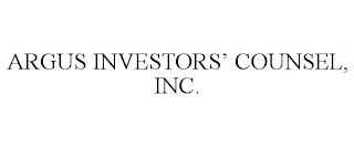 ARGUS INVESTORS' COUNSEL, INC.