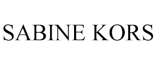 SABINE KORS