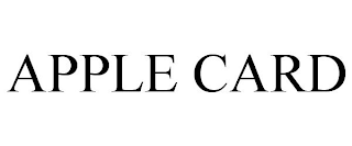 APPLE CARD