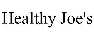 HEALTHY JOE'S