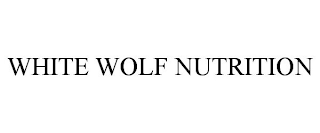 WHITE WOLF NUTRITION