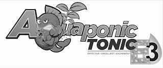 AQUAPONIC TONIC EFFECTIVE EXCELLENT EXCREMENT E3