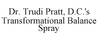 DR. TRUDI PRATT, D.C.'S TRANSFORMATIONAL BALANCE SPRAY