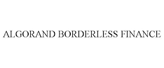 ALGORAND BORDERLESS FINANCE