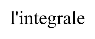 L'INTEGRALE