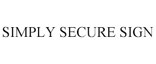 SIMPLY SECURE SIGN