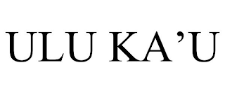 ULU KA'U