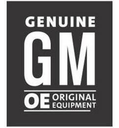 GENUINE GM OE ORIGINAL EQUIPMENT