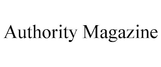 AUTHORITY MAGAZINE