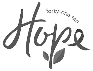 FORTY-ONE TEN HOPE