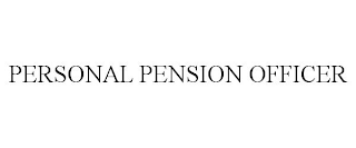 PERSONAL PENSION OFFICER