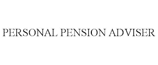 PERSONAL PENSION ADVISER